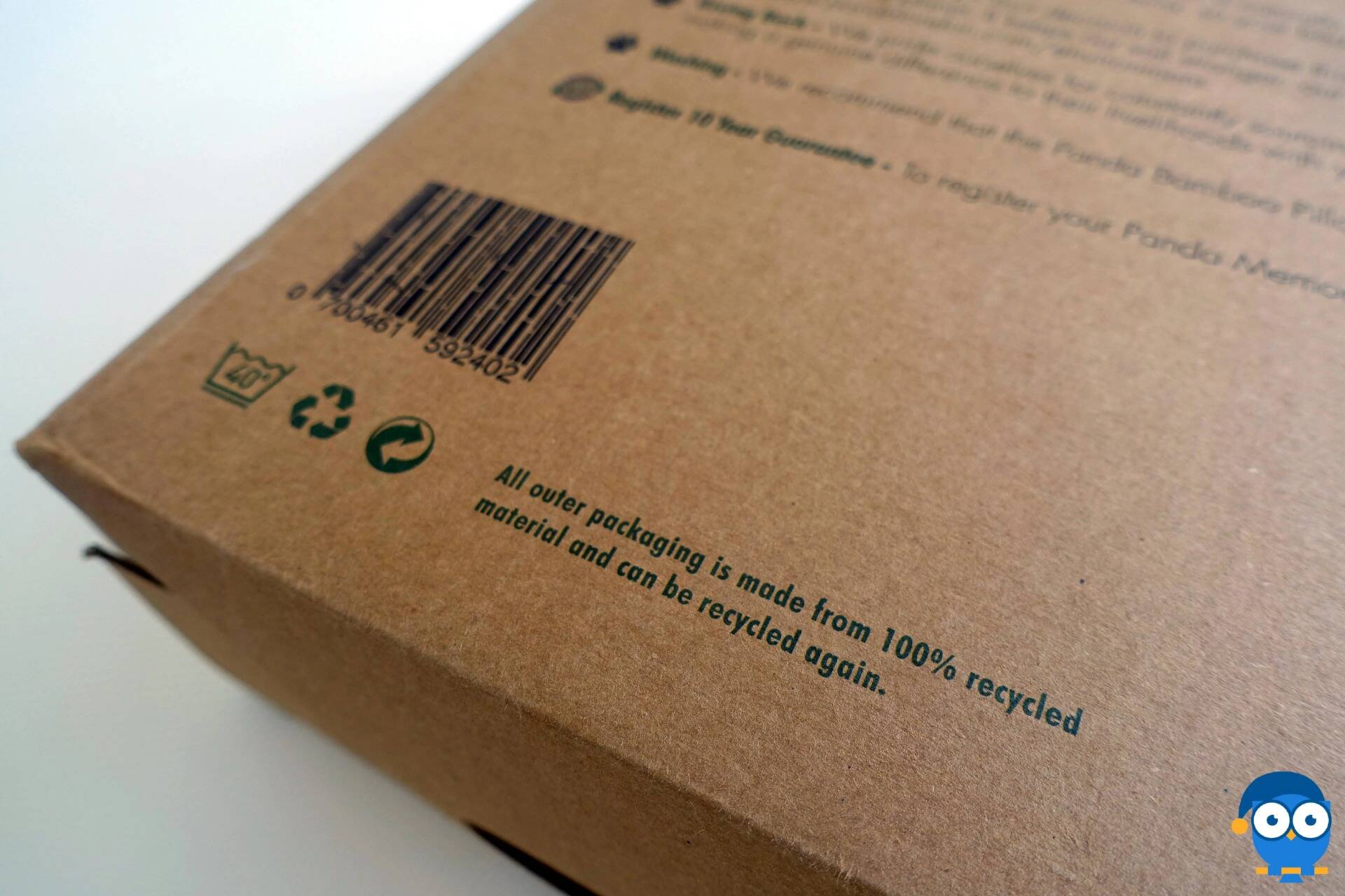 Panda pillow recyclable box